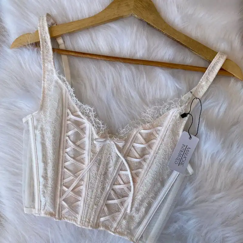 Corset blanco Victoria’s secret