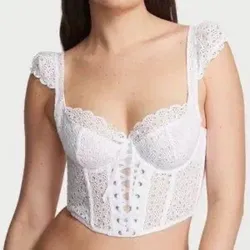 Corset blanco Victoria’s secret