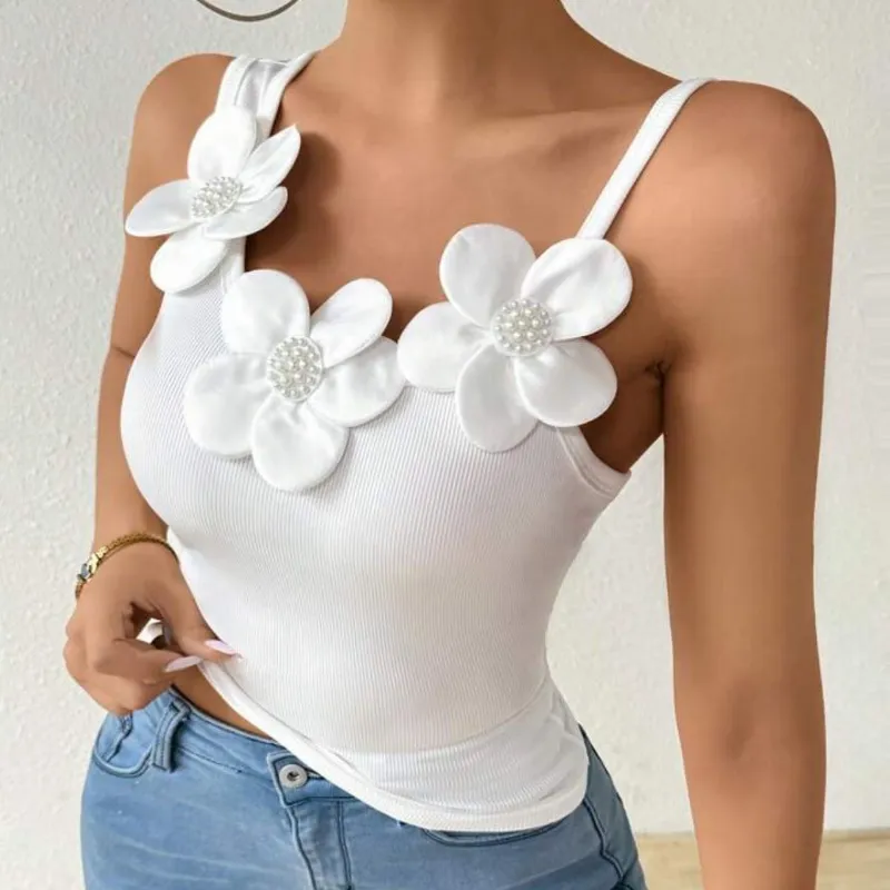 Blusa flores blancas