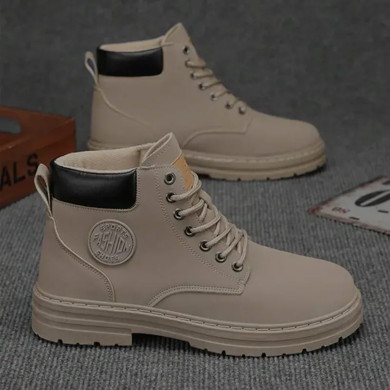 Botas beige de hombre