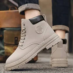 Botas beige de hombre