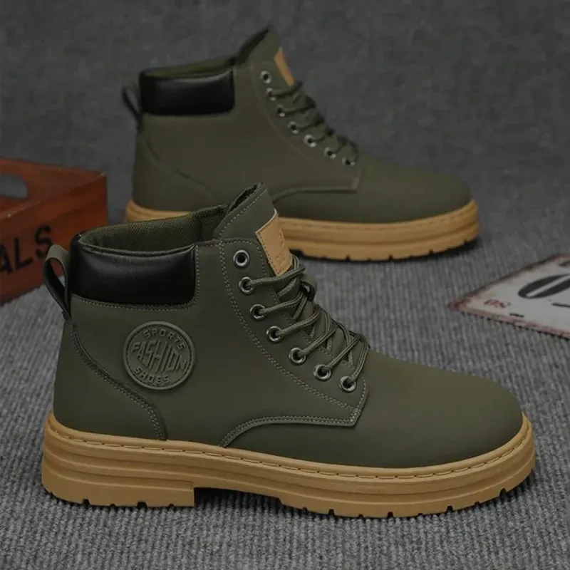 Botas verdes de hombre