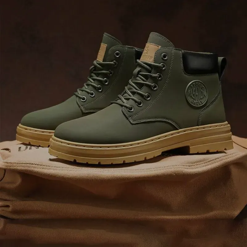 Botas verdes de hombre