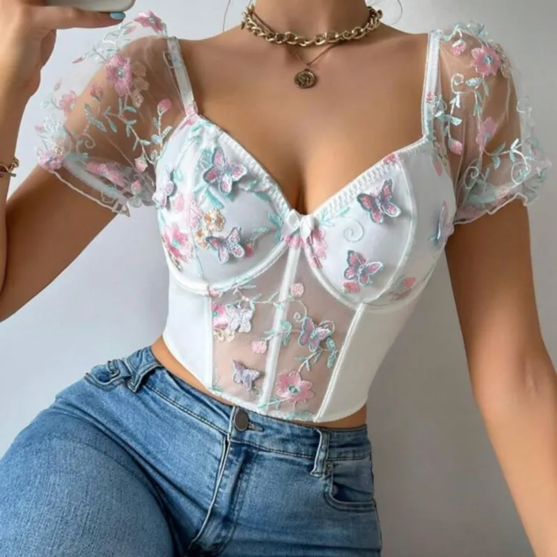 Bustier con mariposas