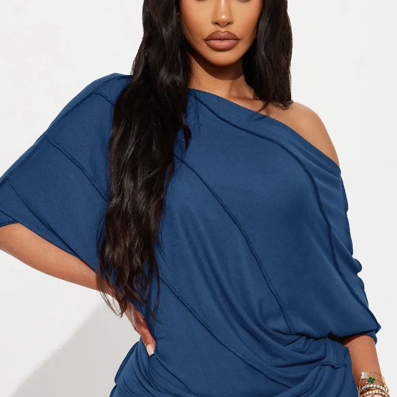 Conjunto azul elastizado