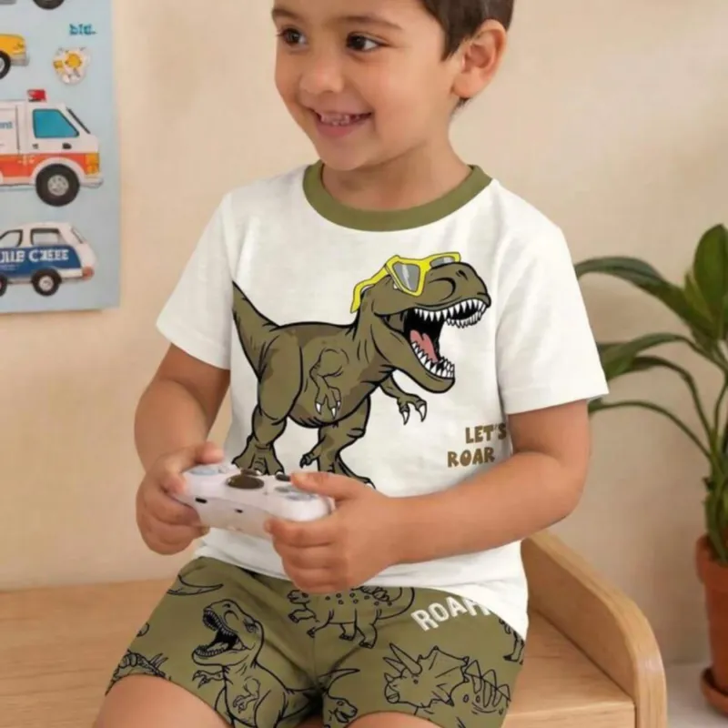 Conjunto de dinosaurio