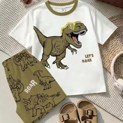 Conjunto de dinosaurio