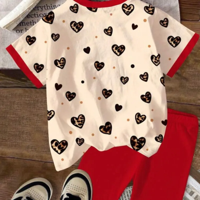 Conjunto de niña de cerezas