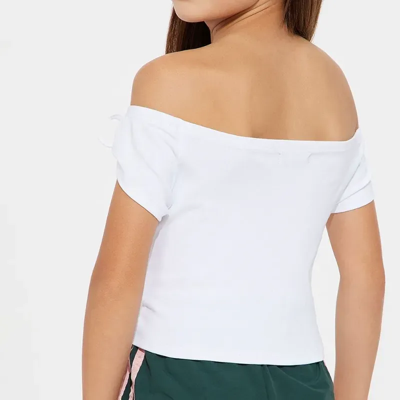 Conjunto de niña verde y blanco