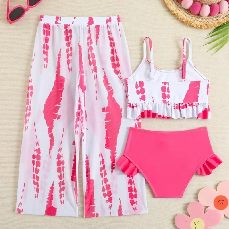 Conjunto rosado de niña 3 piezas