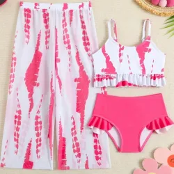 Conjunto rosado de niña 3 piezas