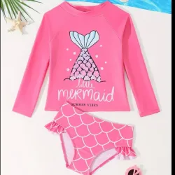Conjunto rosado de playa