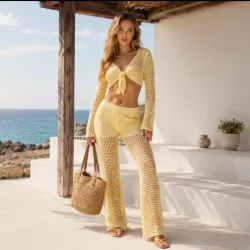 Conjunto tejido amarillo