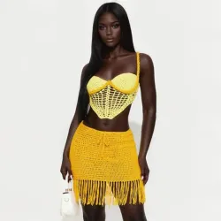 Conjunto tejido de playa