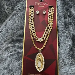 Juego de 2 cadenas con aretes