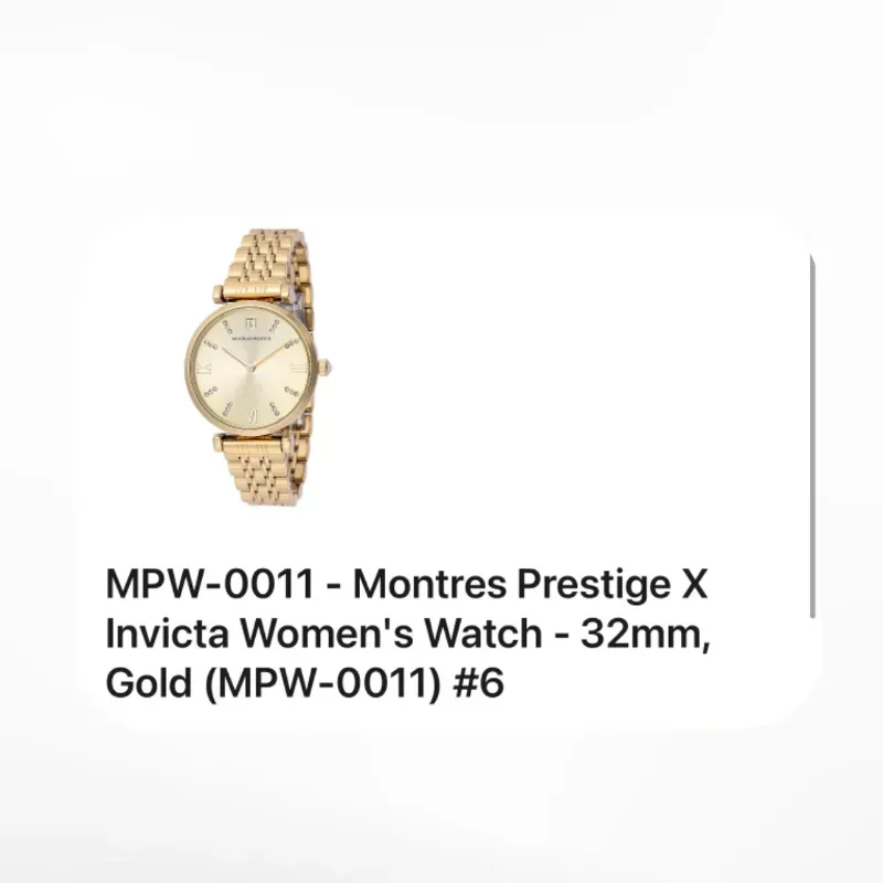 MPW-0011 Reloj de mujer Montres Prestige x Invicta, 32 mm