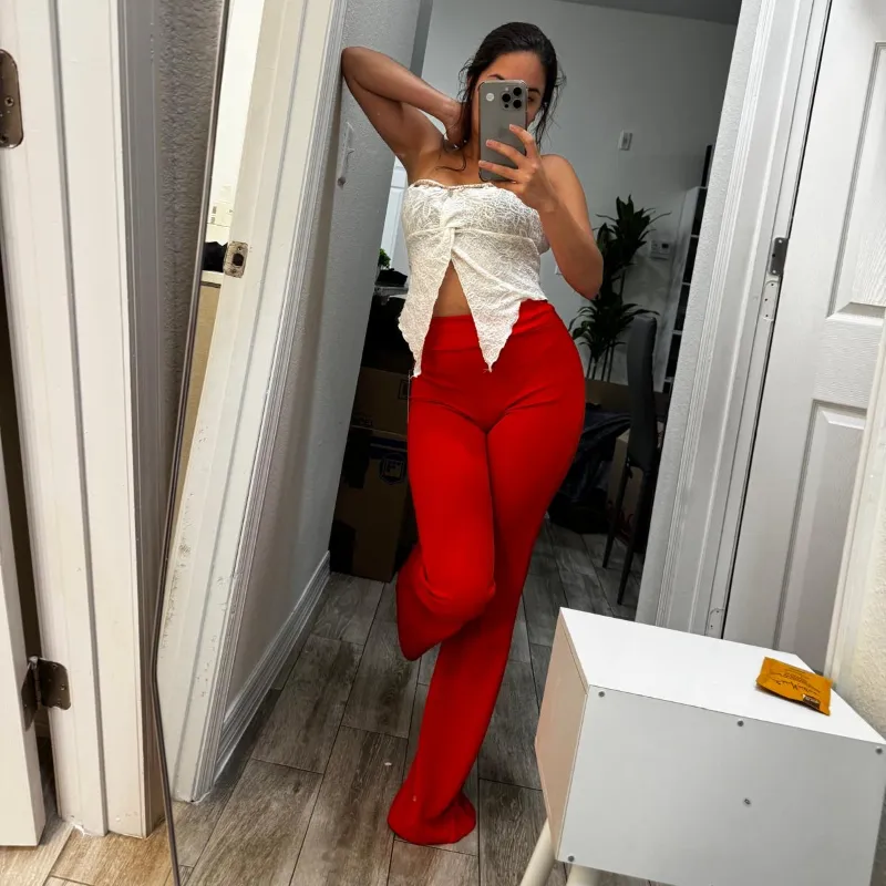 Pantalón de vestir naranja