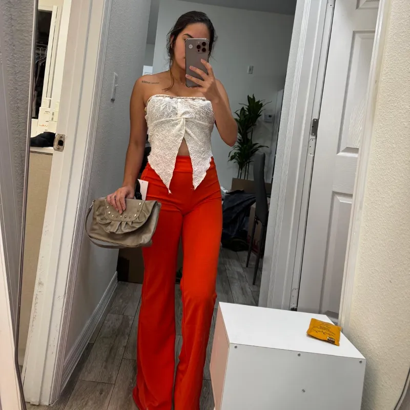 Pantalón de vestir naranja