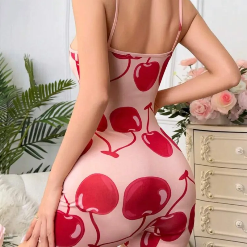 Romper con estampado de cerezas