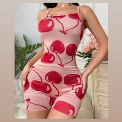 Romper con estampado de cerezas
