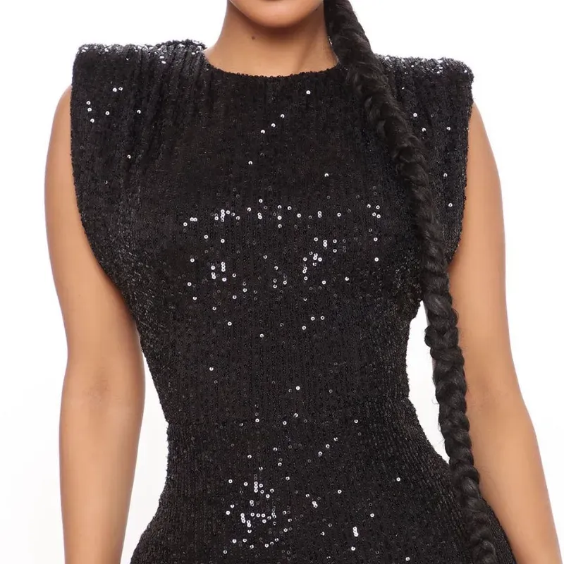 Romper largo de lentejuelas