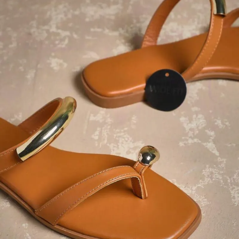 Sandalias planas carmelita