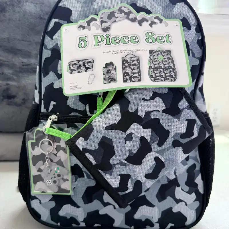Set de mochila de camuflaje 5 piezas