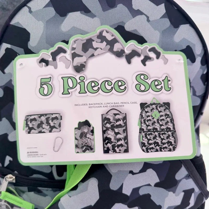 Set de mochila de camuflaje 5 piezas