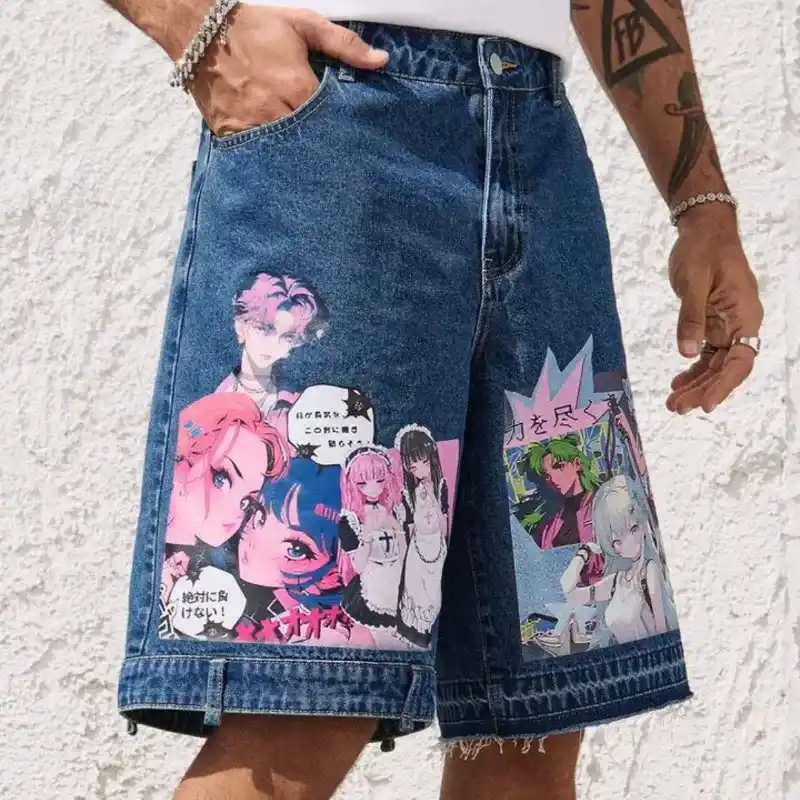 Short con dibujos anime