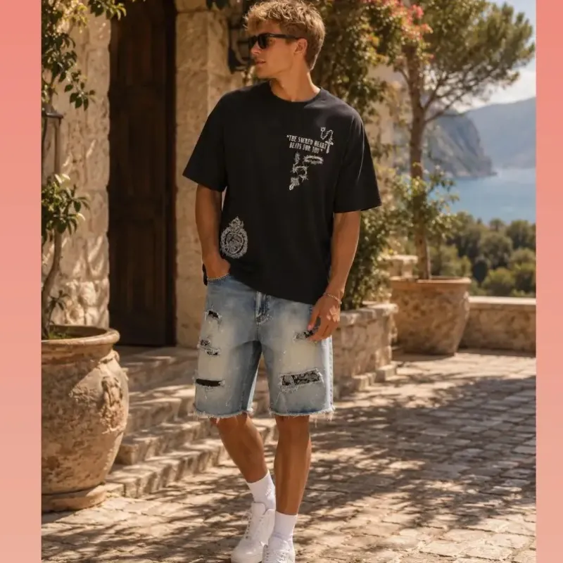 Short de mezclilla