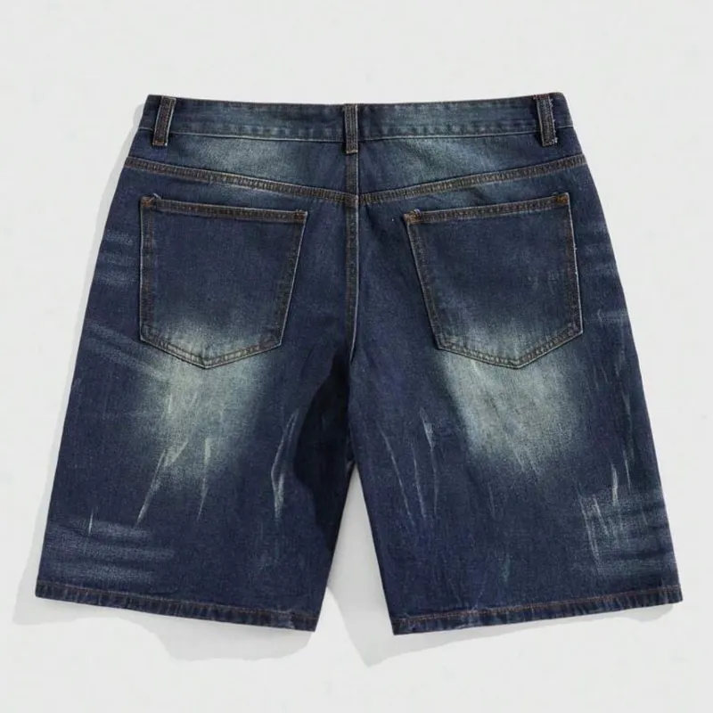 Short denim con sakura