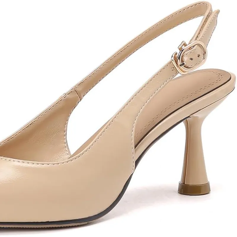 Tacones beige elegantes
