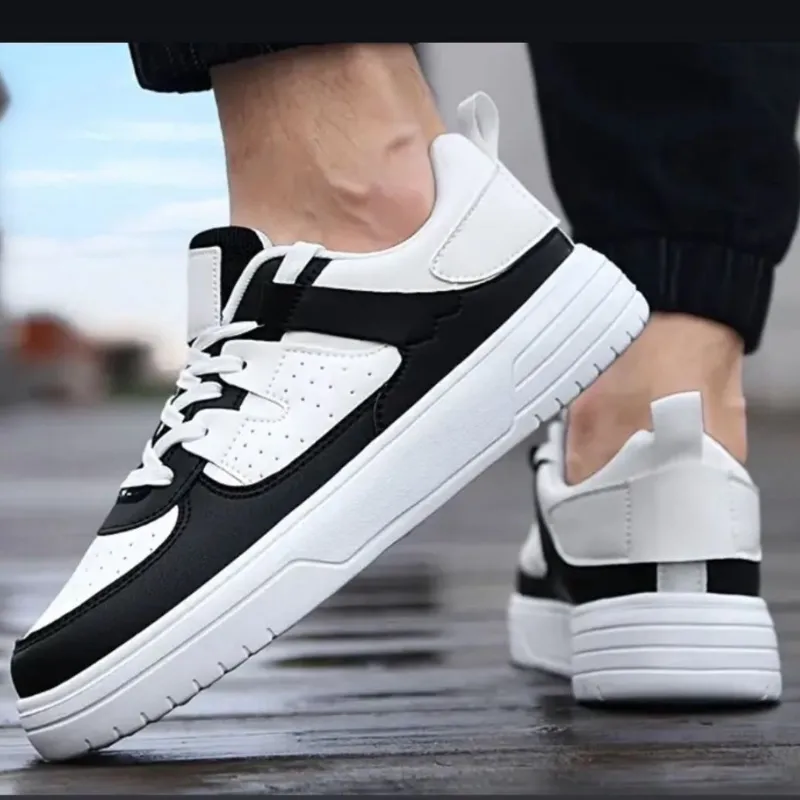 Tenis blancos y negros