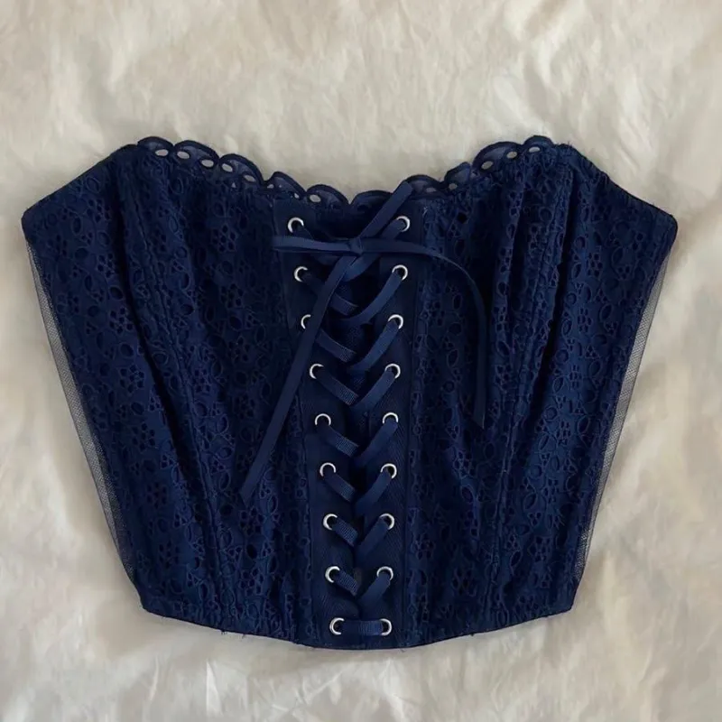 Corset azul oscuro Victoria’s secret