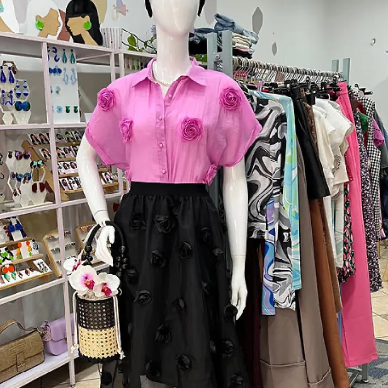 Blusa  floral de mujer 