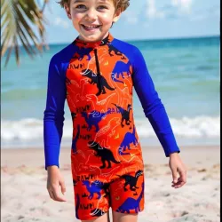 Traje de baño con dinosaurios