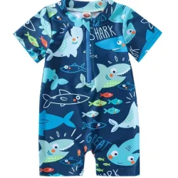 Traje de baño con tiburones