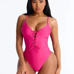 Traje de baño rosado