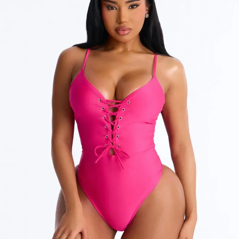 Traje de baño rosado