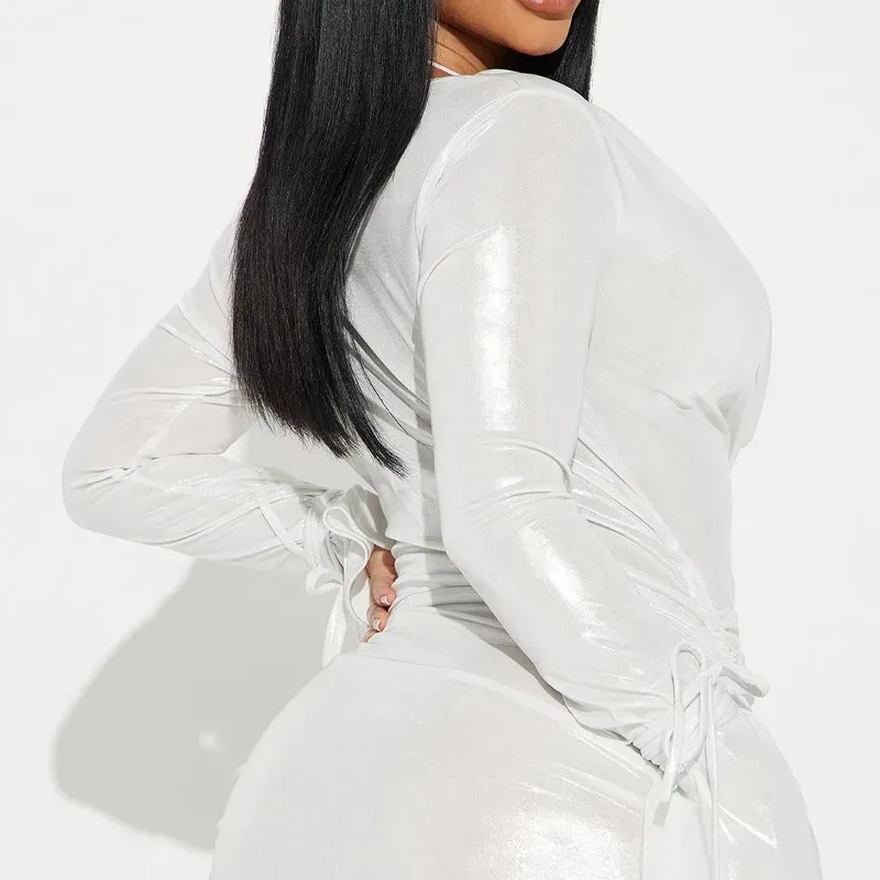 Vestido blanco 2 piezas