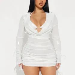 Vestido blanco 2 piezas