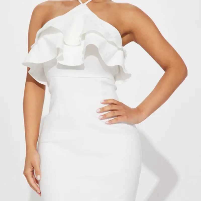 🤍Vestido blanco elegante 🤍