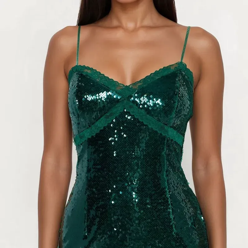 Vestido corto de lentejuelas