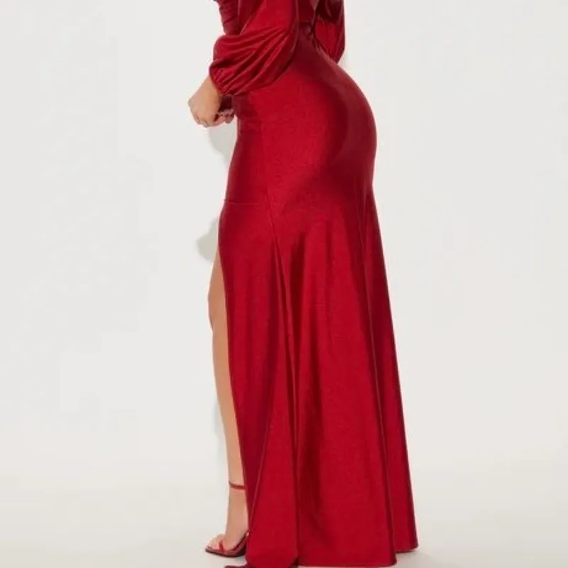 Vestido de noche rojo 