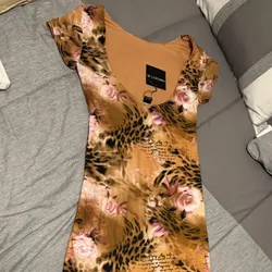 Vestido largo estampado