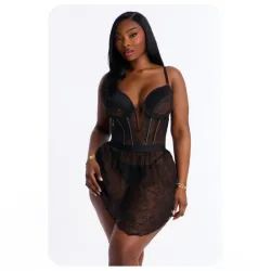Vestido de lencería con hilo 2 piezas