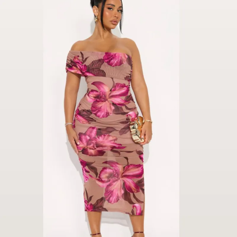 Vestido maxi con estampado floral