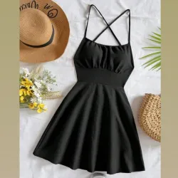 Vestido negro veraniego