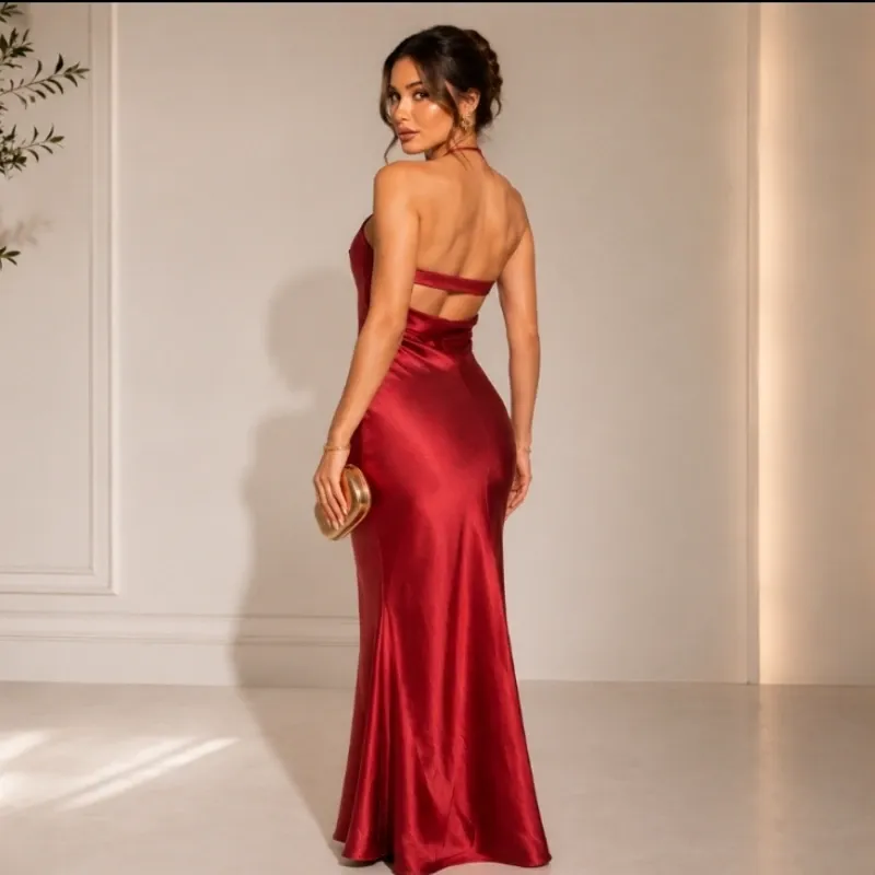 Vestido rojo elegante