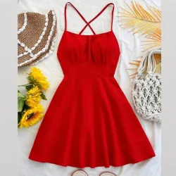 Vestido rojo veraniego
